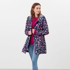 Joules Golightly Packable Raincoat in Navy Spring Floral 🌸